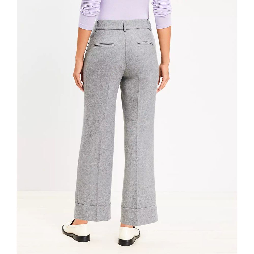 LOFT Gray Ankle Pants - Picture 3 of 11